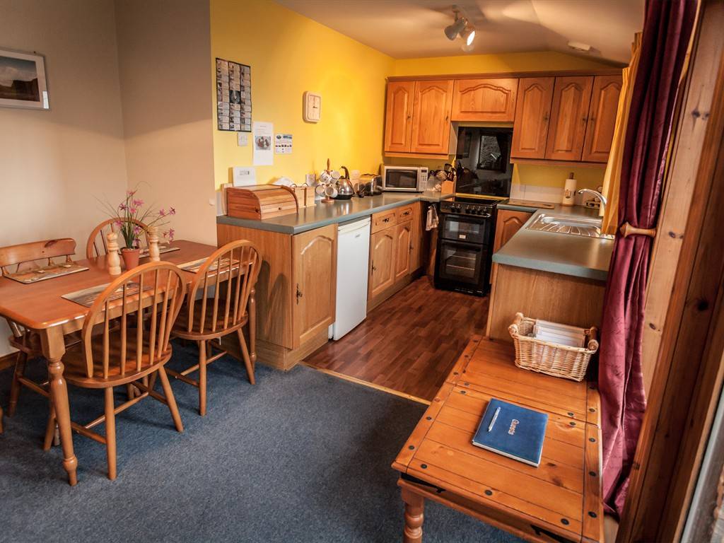 dining area and kitchen